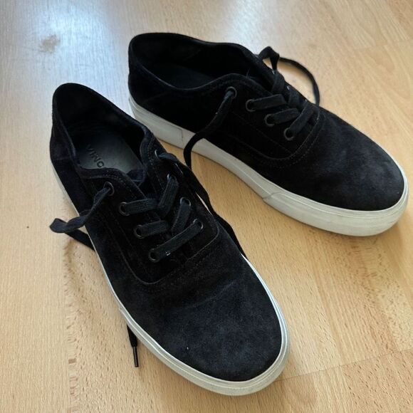 Vince Shoes - Vince Sneakers Women's 8.5 Copley Black Suede Platform Lace-Up